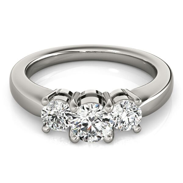 ENGAGEMENT RINGS 3 STONE ROUND - Image 3