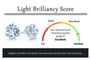 1CTW Diamond Martini Stud Earrings - High Quality - Image 3