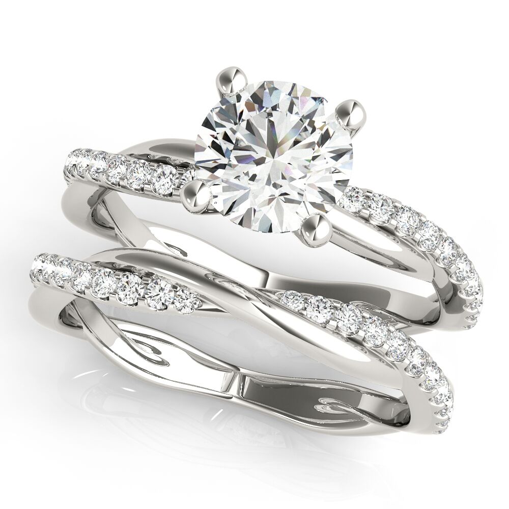 TWISTED DIA SHANK ENGAGEMENT RING - Image 3