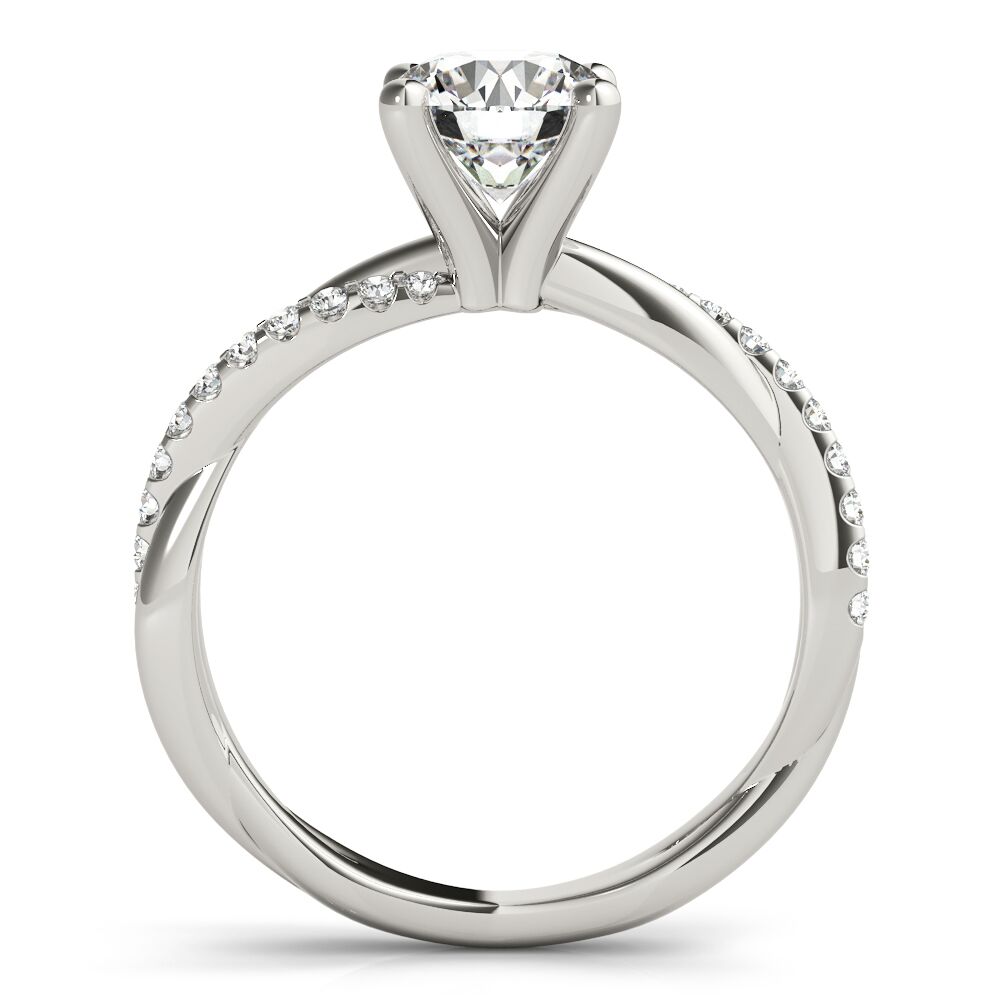 TWISTED DIA SHANK ENGAGEMENT RING - Image 2
