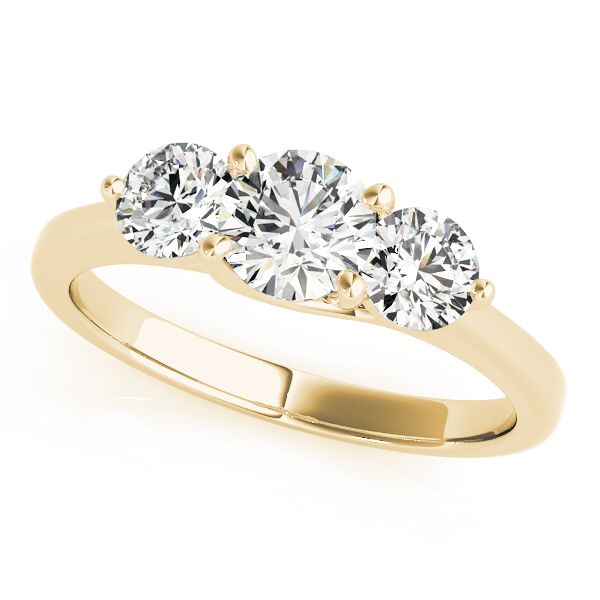ENGAGEMENT RINGS 3 STONE ROUND - Image 4