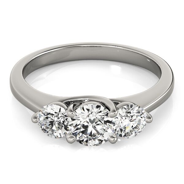 ENGAGEMENT RINGS 3 STONE ROUND - Image 3