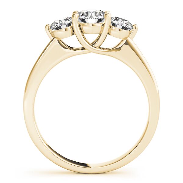 ENGAGEMENT RINGS 3 STONE ROUND - Image 5